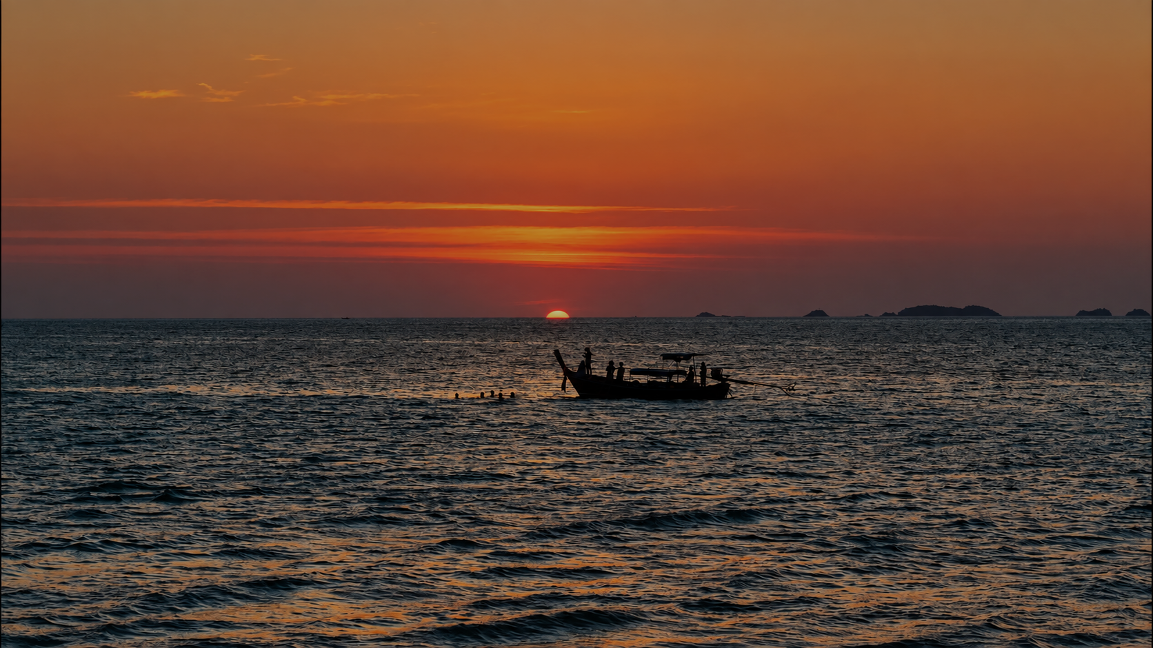 Sonnenuntergang über dem Meer