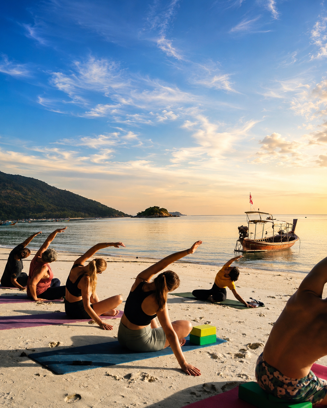 Yoga am Strand